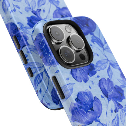 Blue Floral Pattern Phone Case