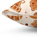 Warm Gingerbread Cookies Square Pillow
