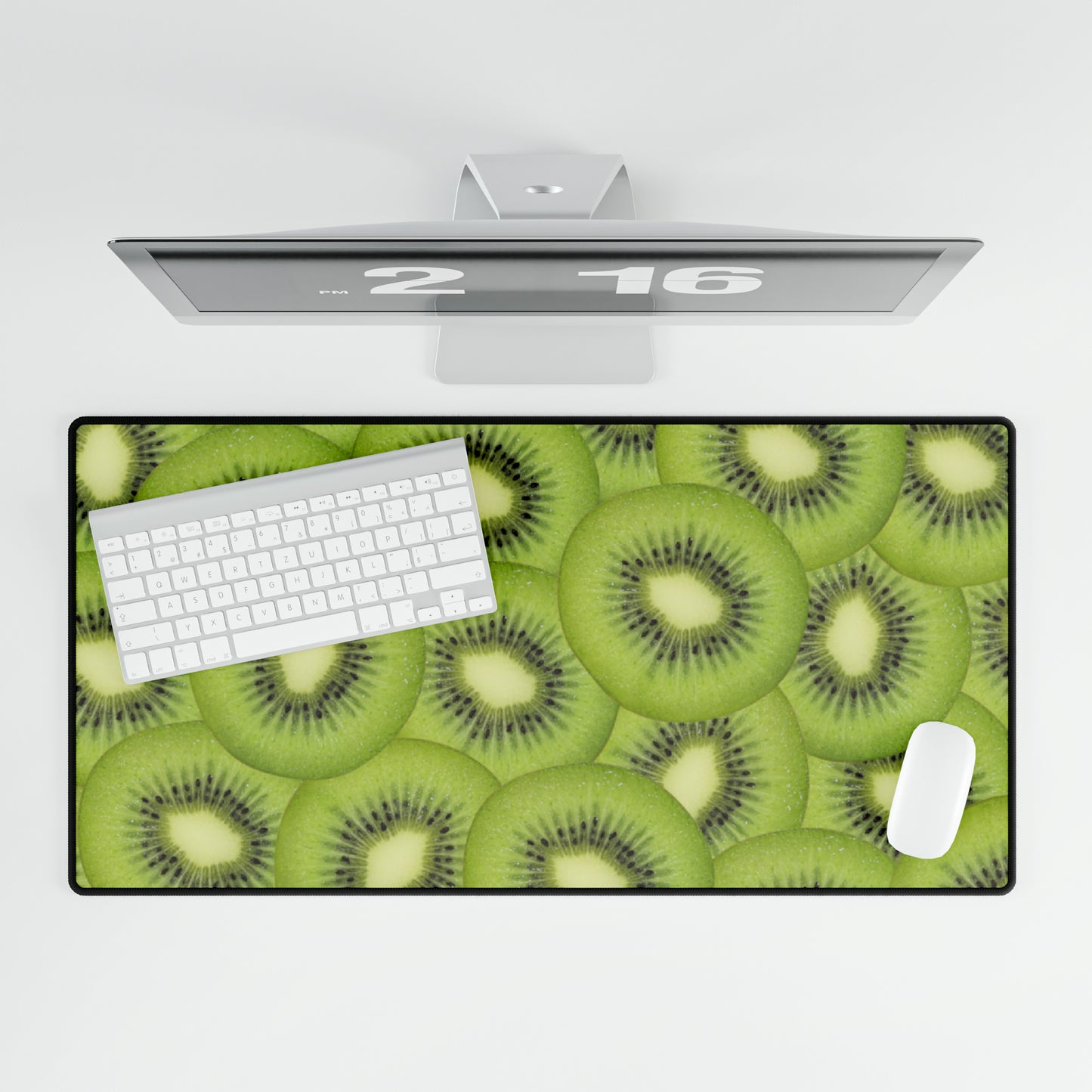 Sweet Green Kiwi Dot Desk Mat