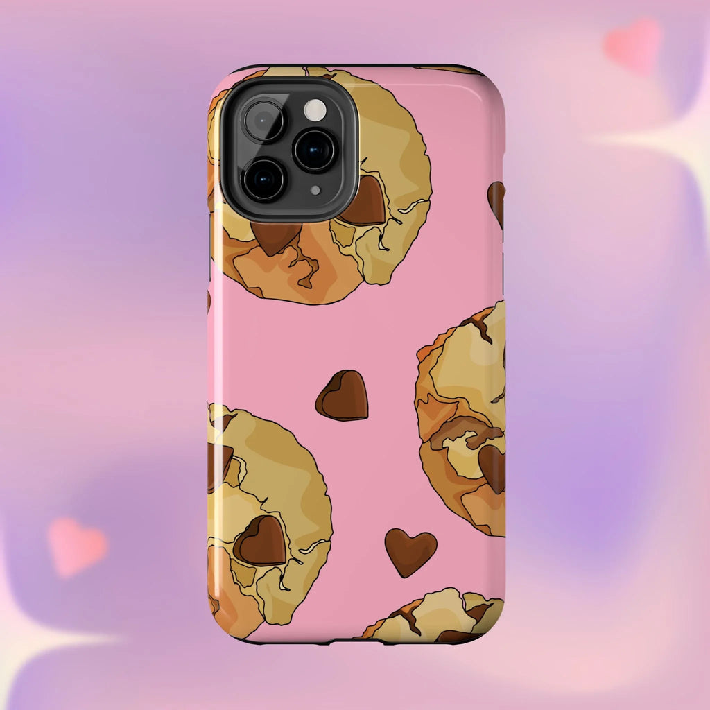 Chocolate Chip Cookies Phone Case (Apple & Android) - Pink Sweetheart