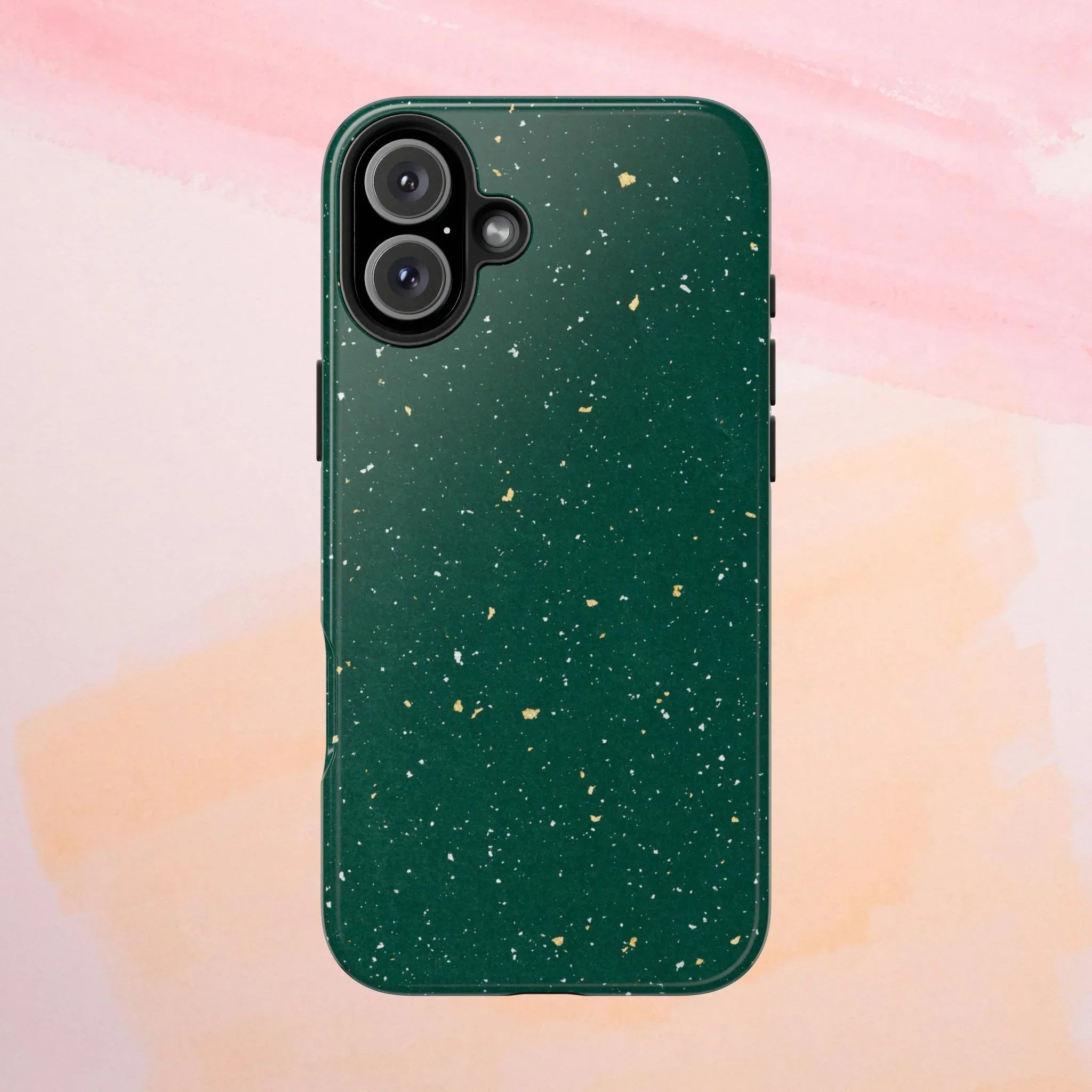 Emerald Gold Flecked Phone Case (Apple & Android) - Pink Sweetheart