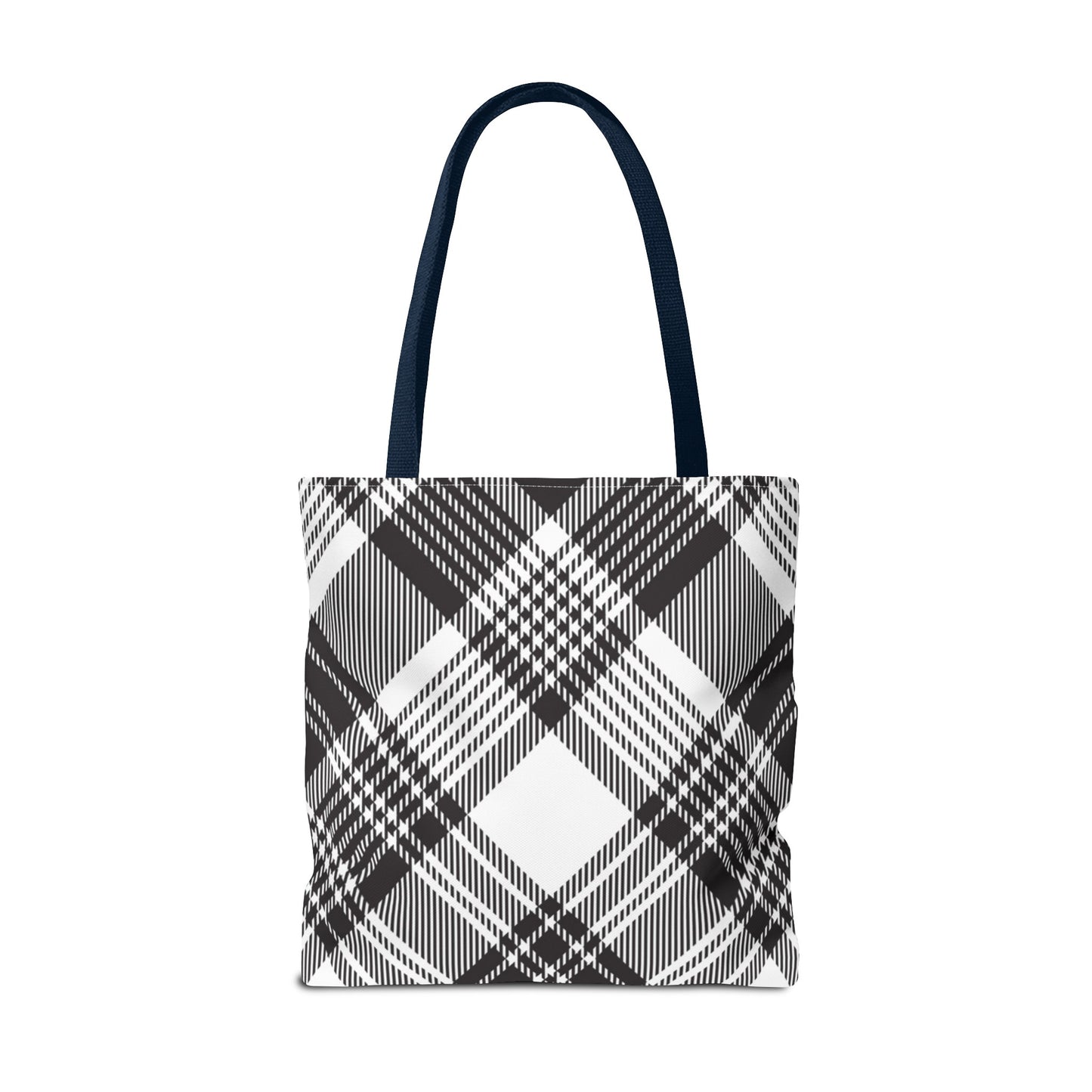 Black Check Tote Bag