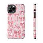 Pink Bow Ribbons Phone Case (Apple & Android) - Pink Sweetheart