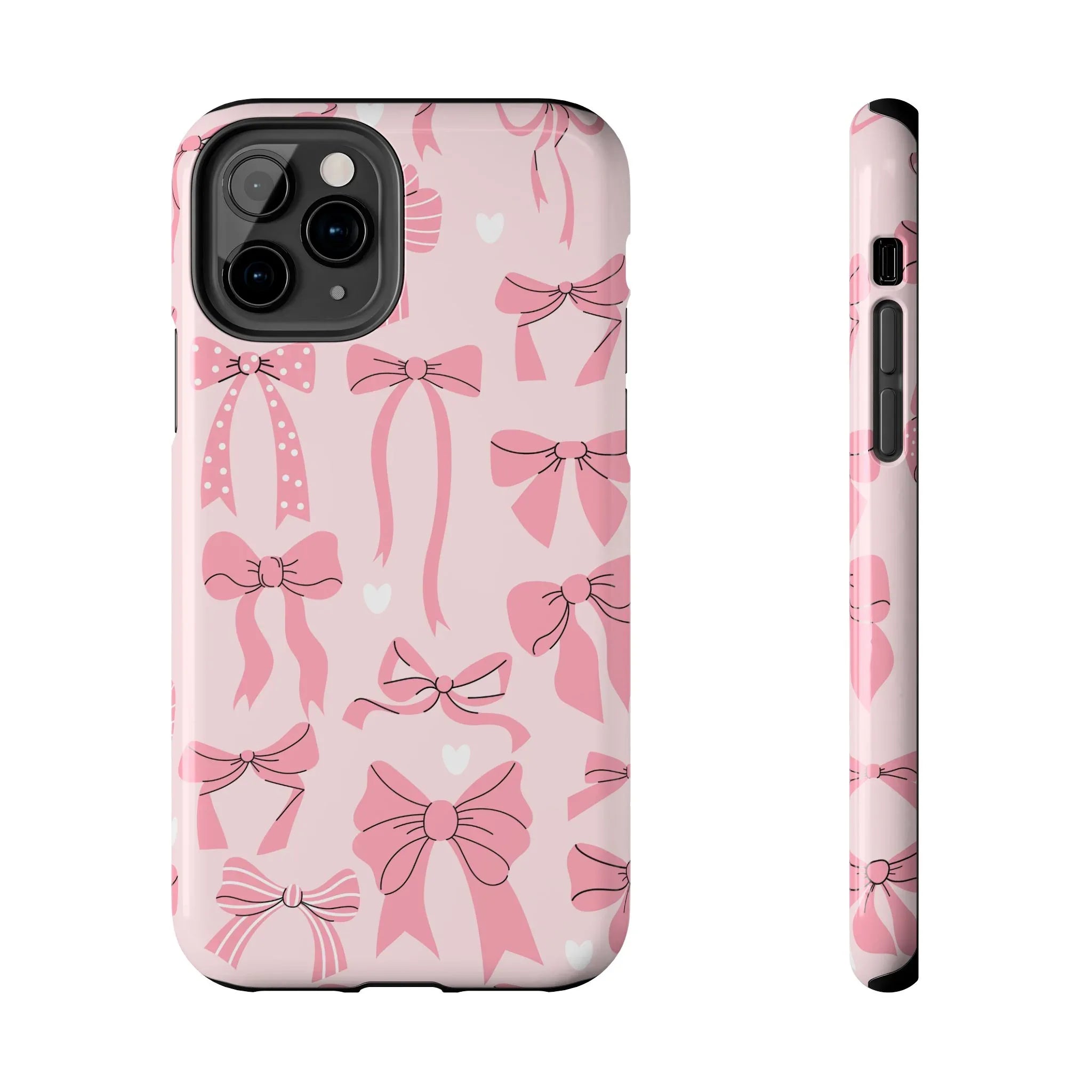 Pink Bow Ribbons Phone Case (Apple & Android) - Pink Sweetheart
