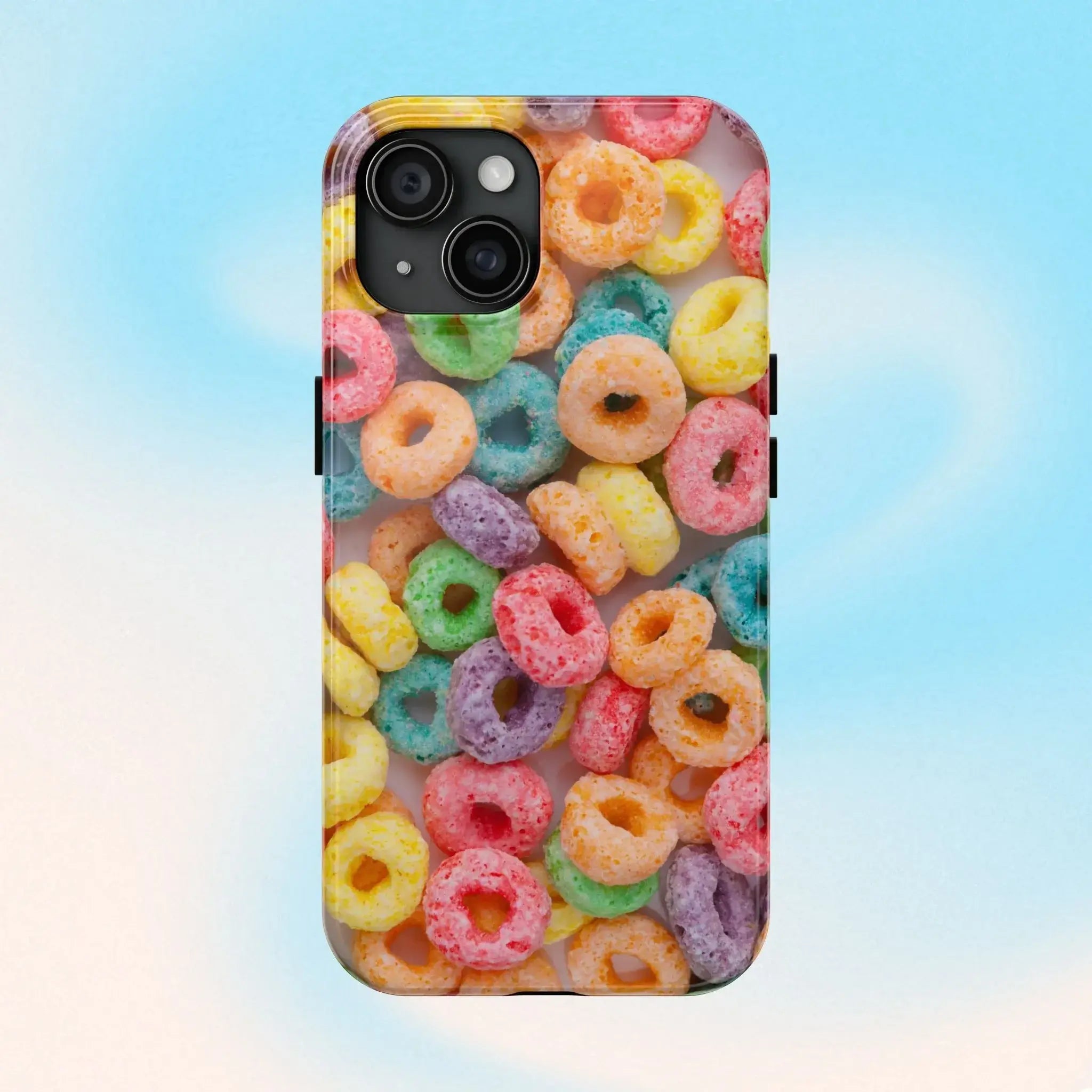 Morning Cereal Loops Phone Case (Apple & Android) - Pink Sweetheart
