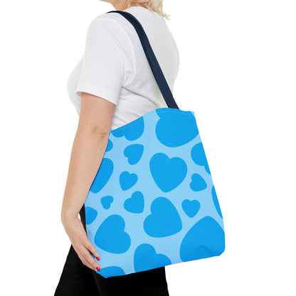 Blue Hearts Tote Bag