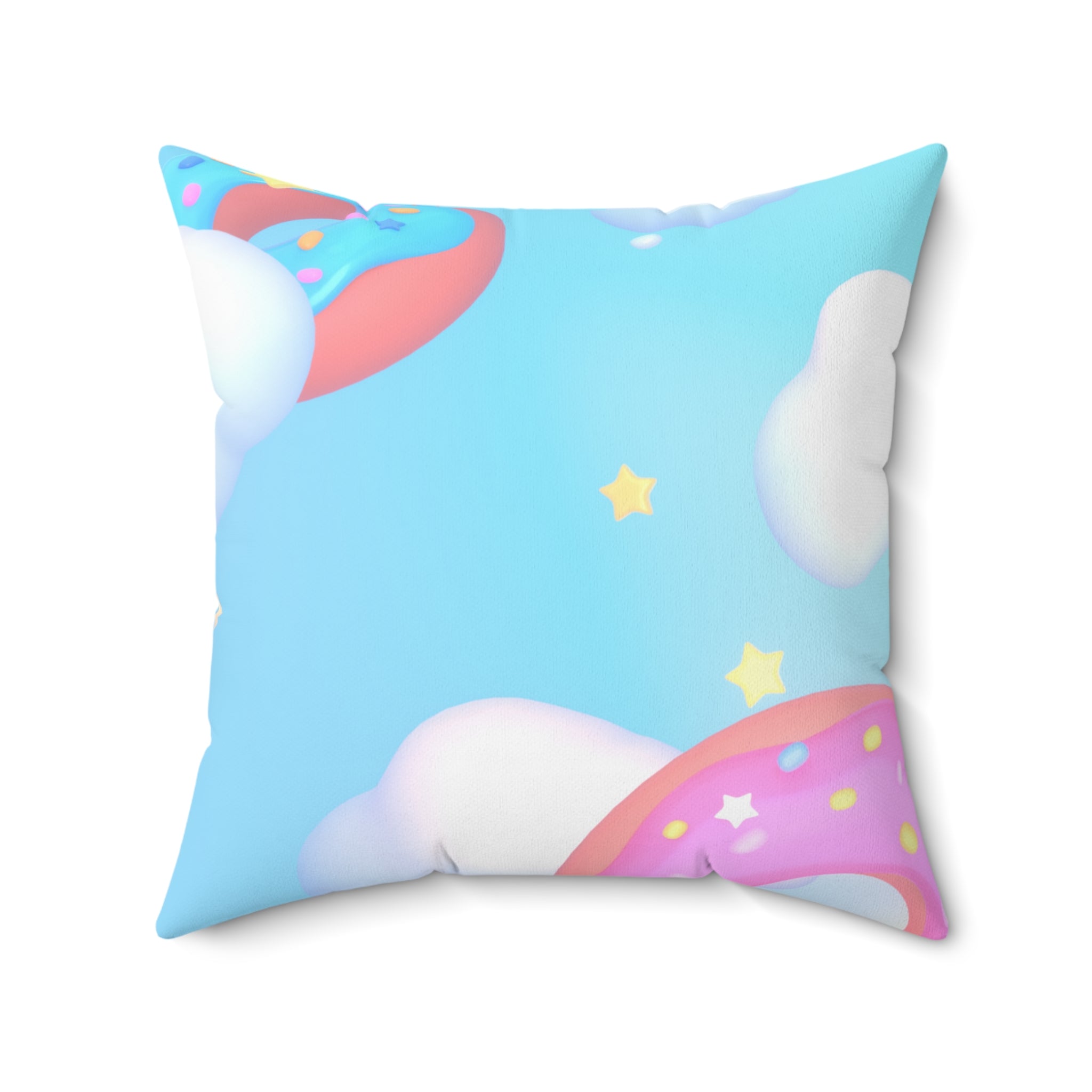Sweet Donut Paradise Square Pillow