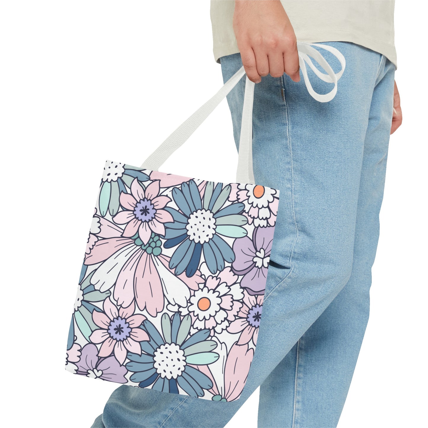 Vintage Floral Bloom Tote Bag