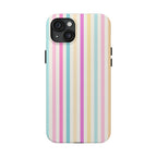 Pastel Candy Stripes Phone Cases (Apple & Android)