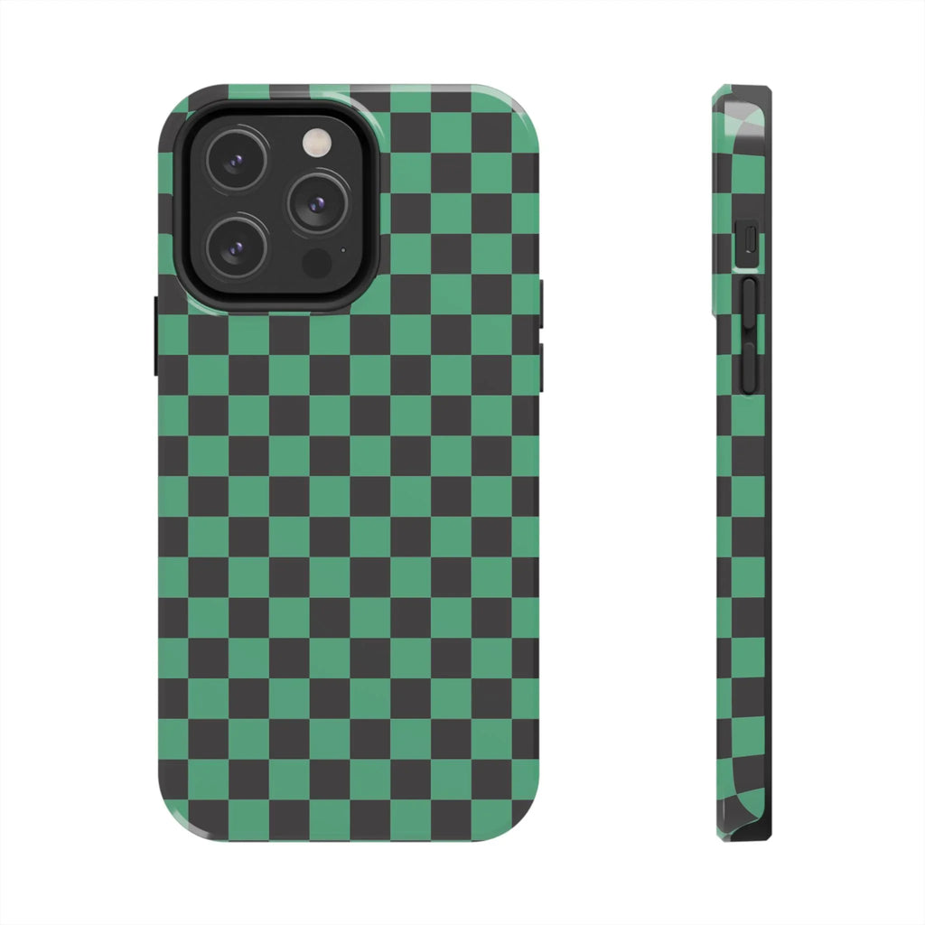 Checkered Kimono Tough Phone Case (Apple & Android) - Pink Sweetheart