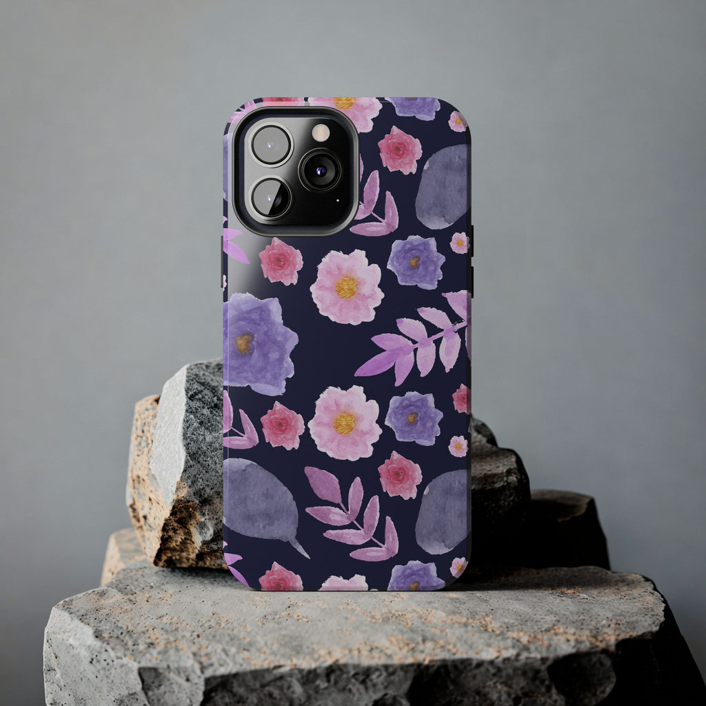 Purple Florals Phone Case (Apple & Android)