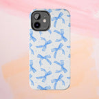 Lacey Baby Blue Ribbons Phone Case (Apple & Android) - Pink Sweetheart
