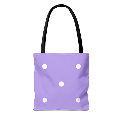 Pastel Purple Polka Dot Tote Bag