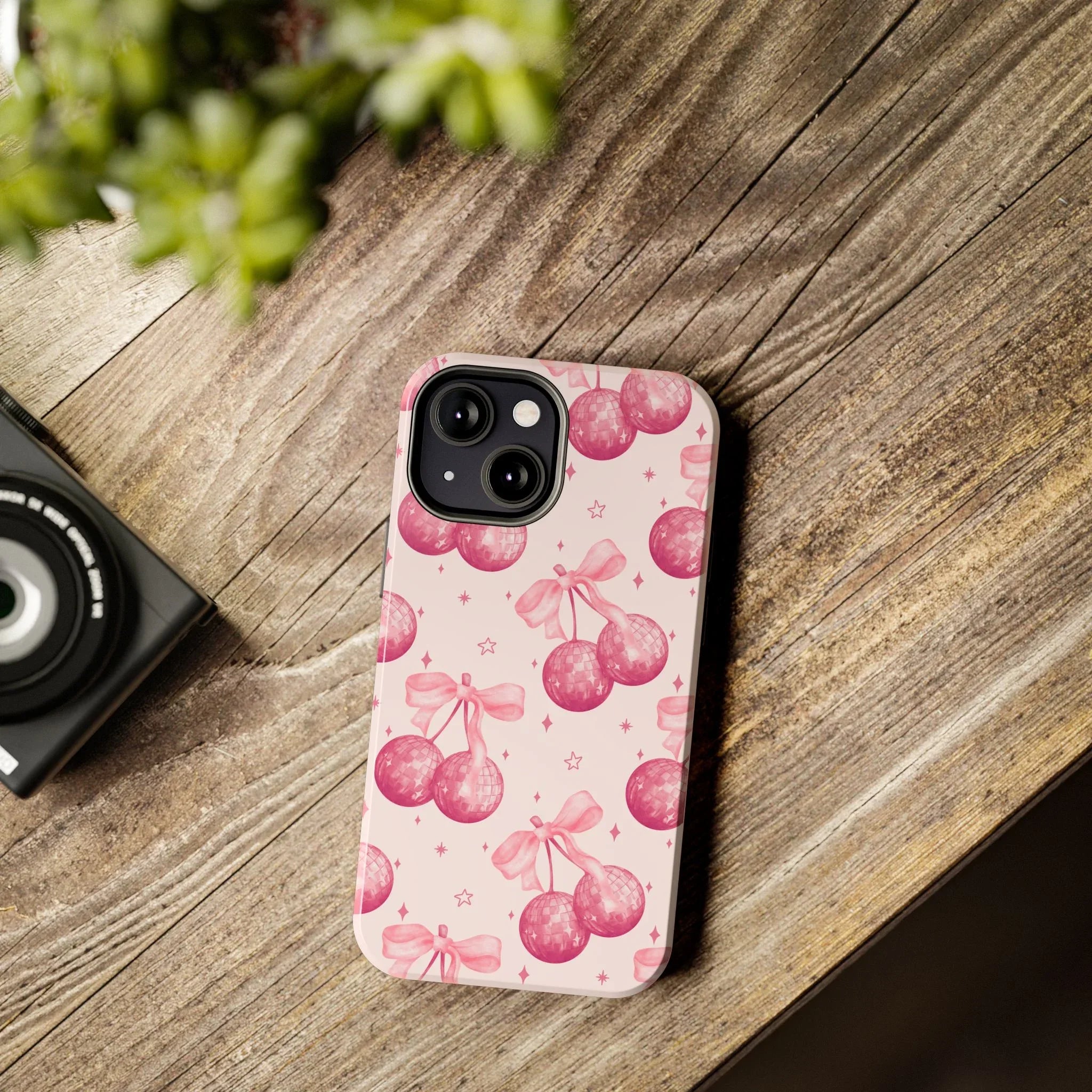 Disco Cherries Phone Case (Apple & Android) - Pink Sweetheart