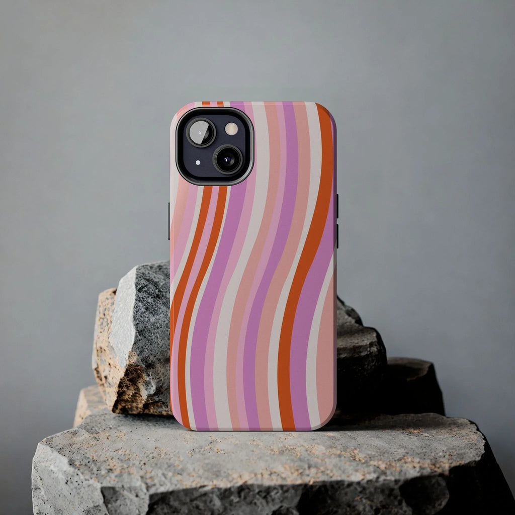 Wave Nostalgia Phone Case (Apple & Android) - Pink Sweetheart