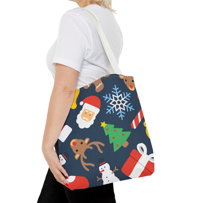 Jolly Christmas Pattern Tote Bag