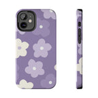 Pastel Purple Flowers Phone Case (Apple & Android) - Pink Sweetheart
