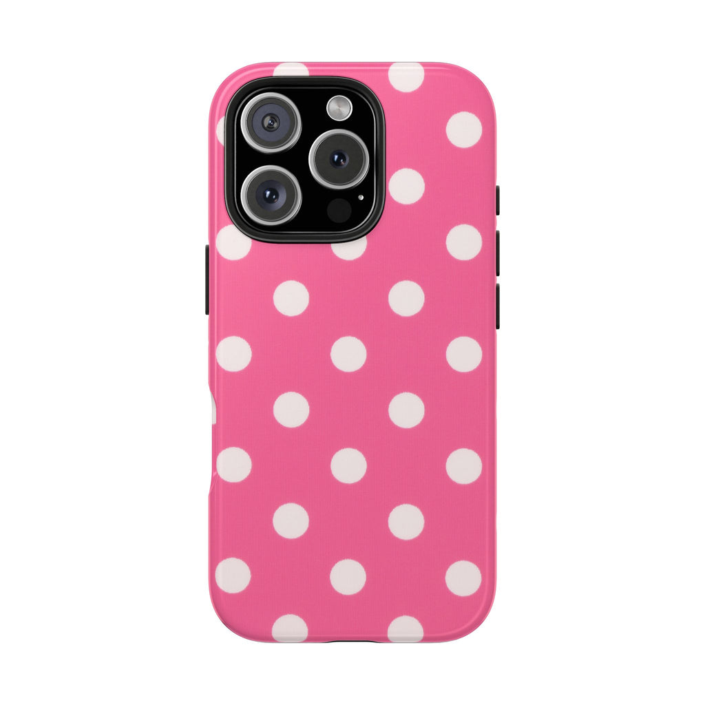 Pink Polka Dot Phone Case (Apple & Android)