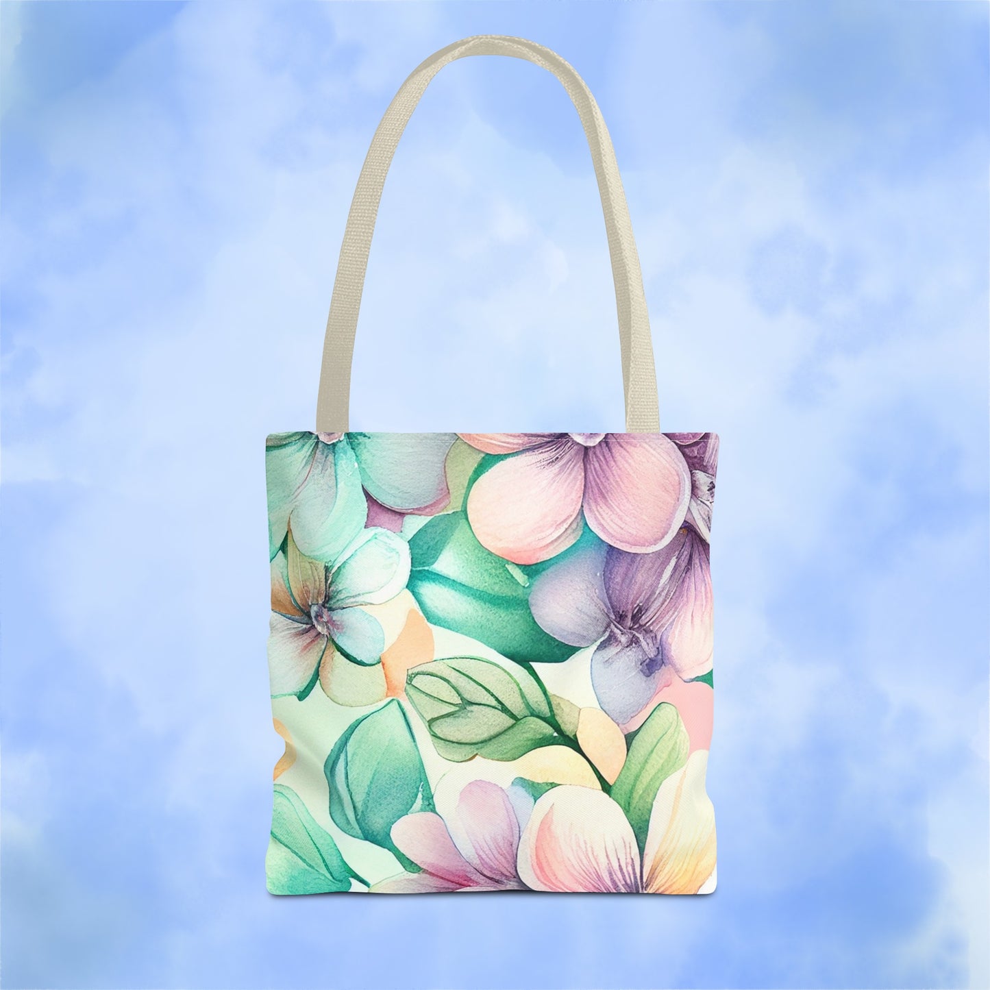 Lush Pastel Florals Tote Bag