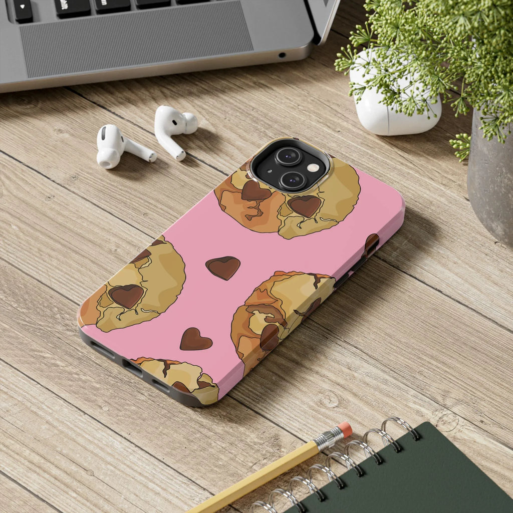 Chocolate Chip Cookies Phone Case (Apple & Android) - Pink Sweetheart