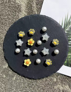 Yellow Sunflower Sweetie Clog Charms Set