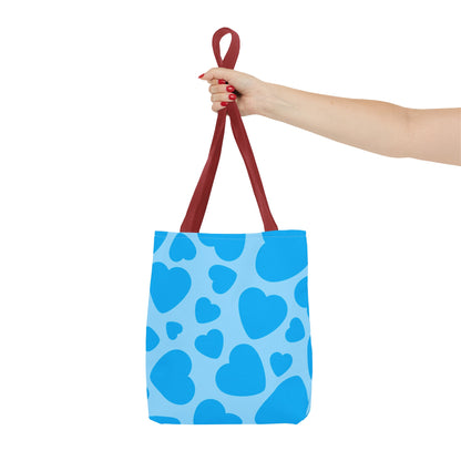 Blue Hearts Tote Bag