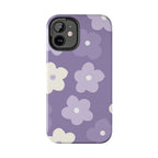 Pastel Purple Flowers Phone Case (Apple & Android) - Pink Sweetheart