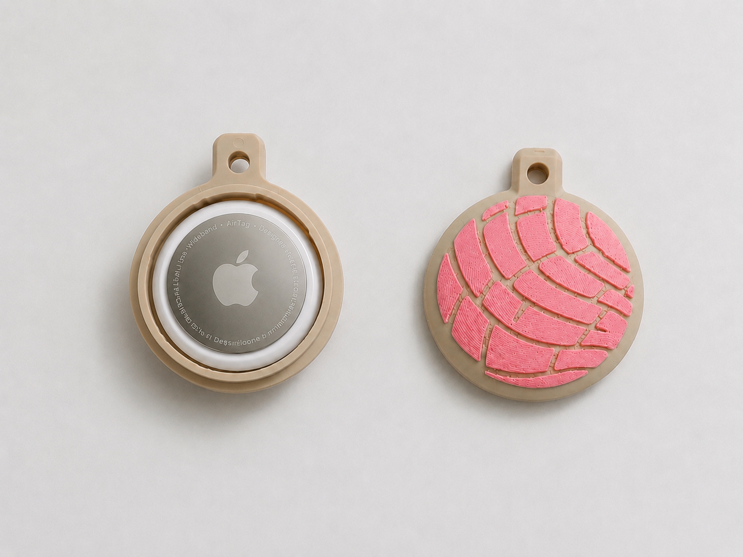 Concha Pan Dulce AirTag Keychain
