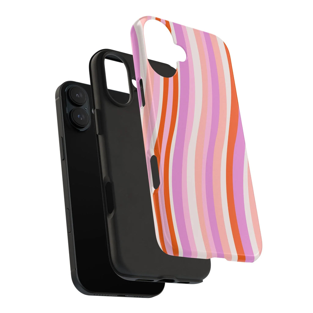 Wave Nostalgia Phone Case (Apple & Android) - Pink Sweetheart