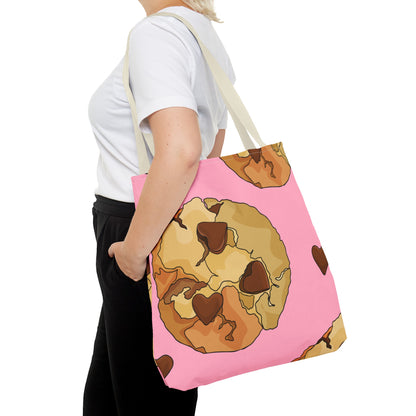 Chocolate Chip Heart Cookies Tote Bag