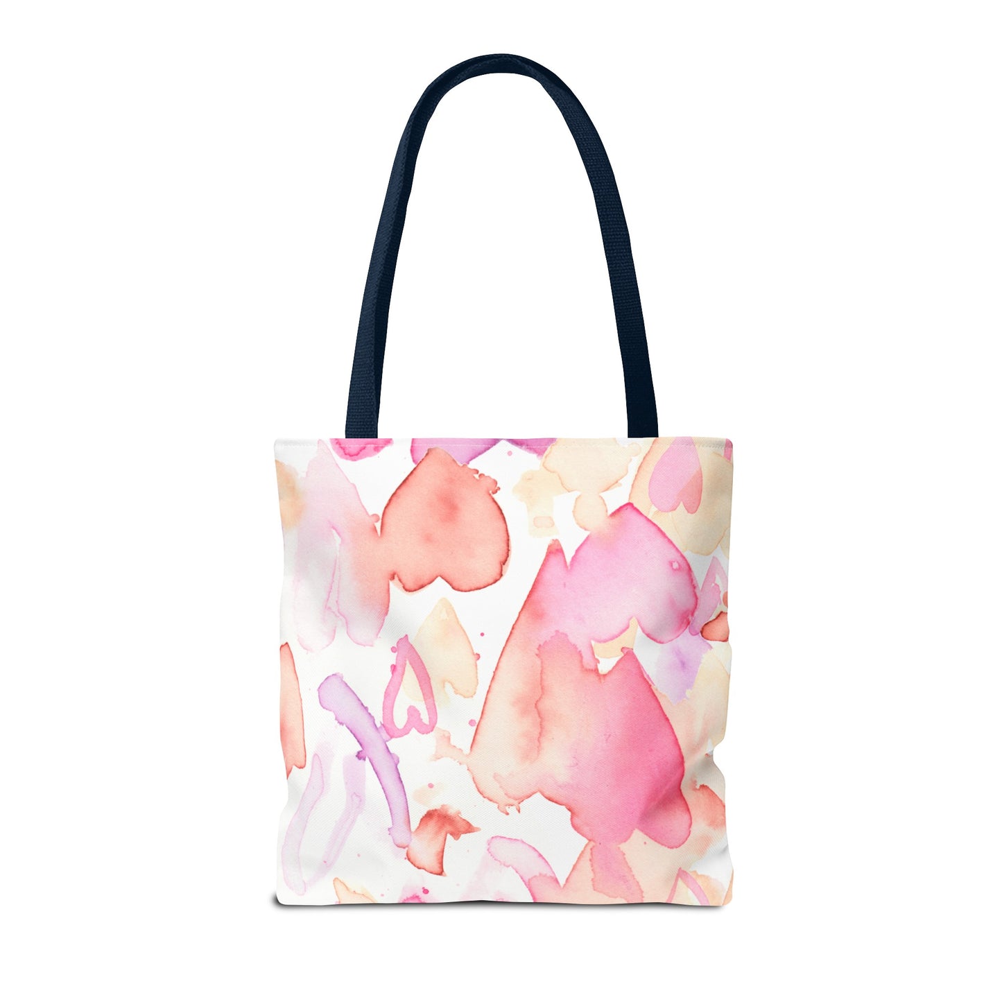 Watercolor Valentine Hearts Tote Bag