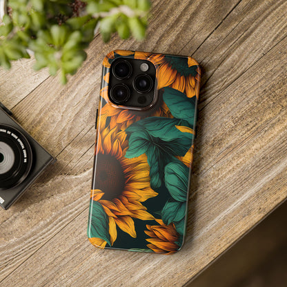 Dark Sunflower Phone Case