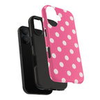 Pink Polka Dot Phone Case (Apple & Android)