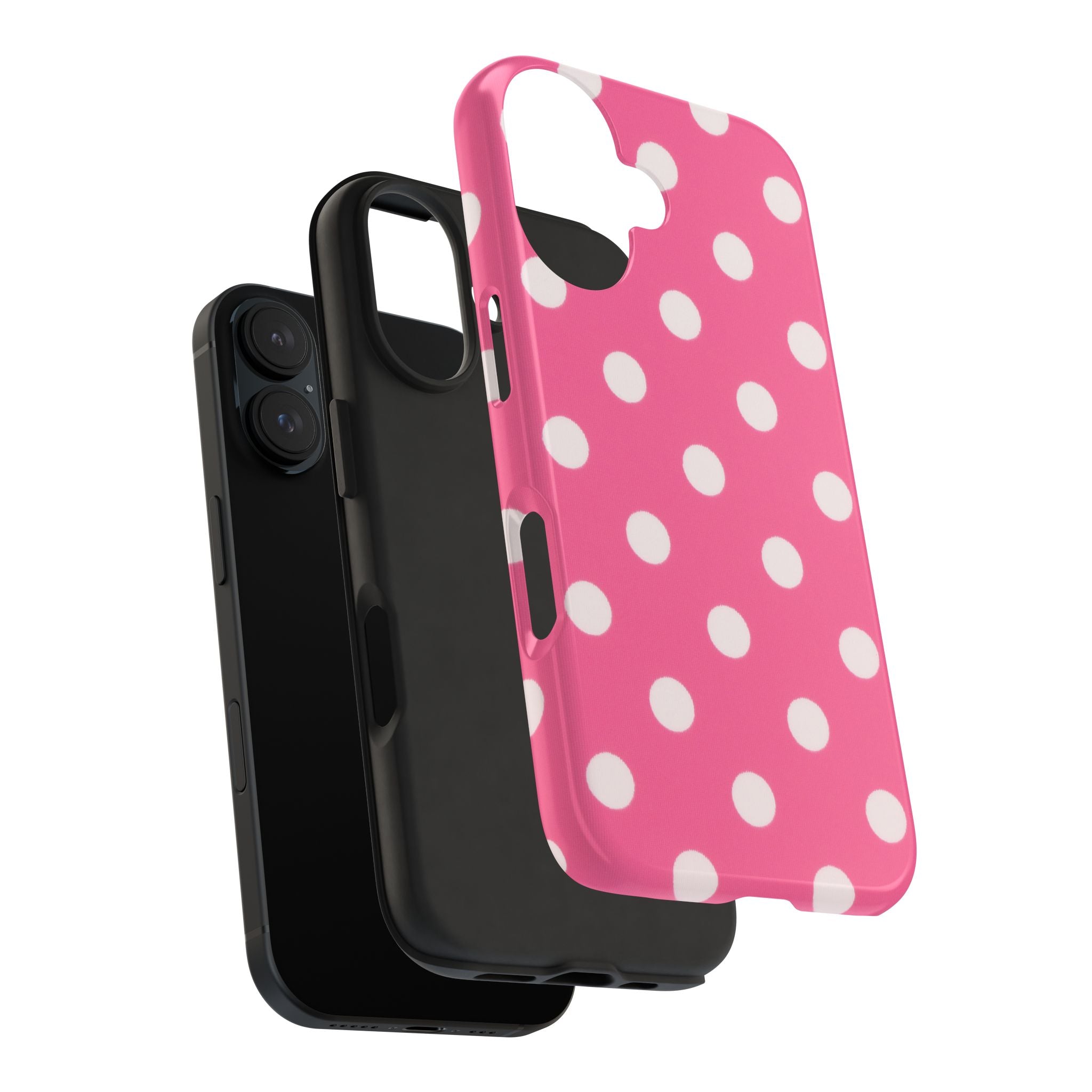 Pink Polka Dot Phone Case (Apple & Android)