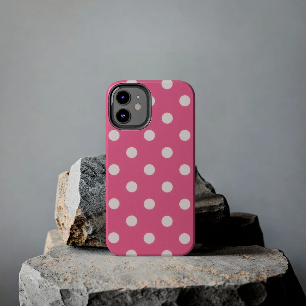 Pink Polka Dot Phone Case (Apple & Android) - Pink Sweetheart