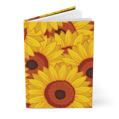 Beautiful Sunflowers Hardcover Matte Journal