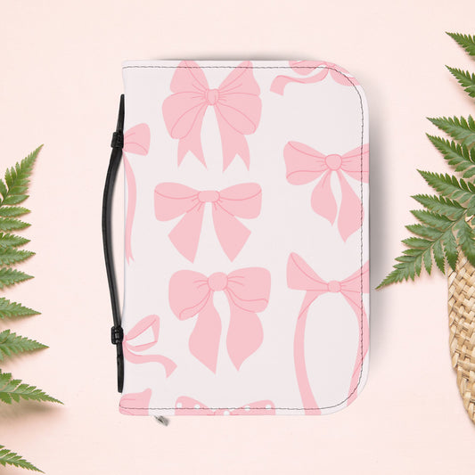 Girly Pink Ribbons Book Cover