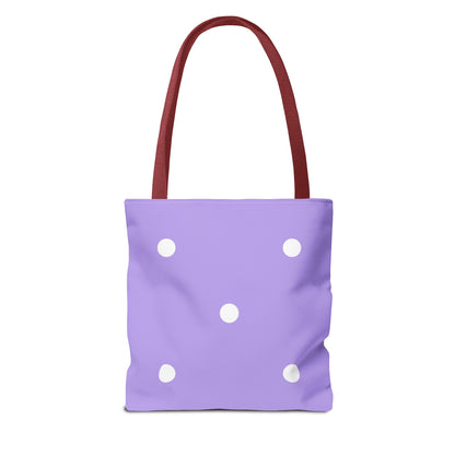 Pastel Purple Polka Dot Tote Bag