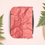 Wrinkled Red Coral Paper Book Cover