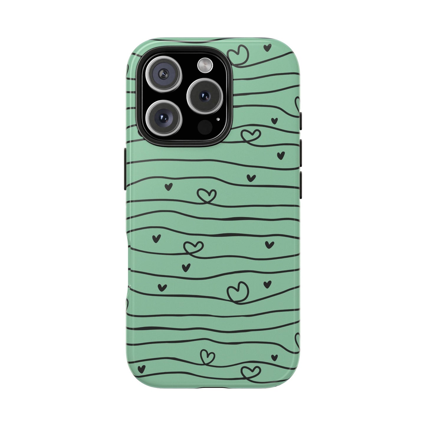 Scribble Love Hearts Phone Case