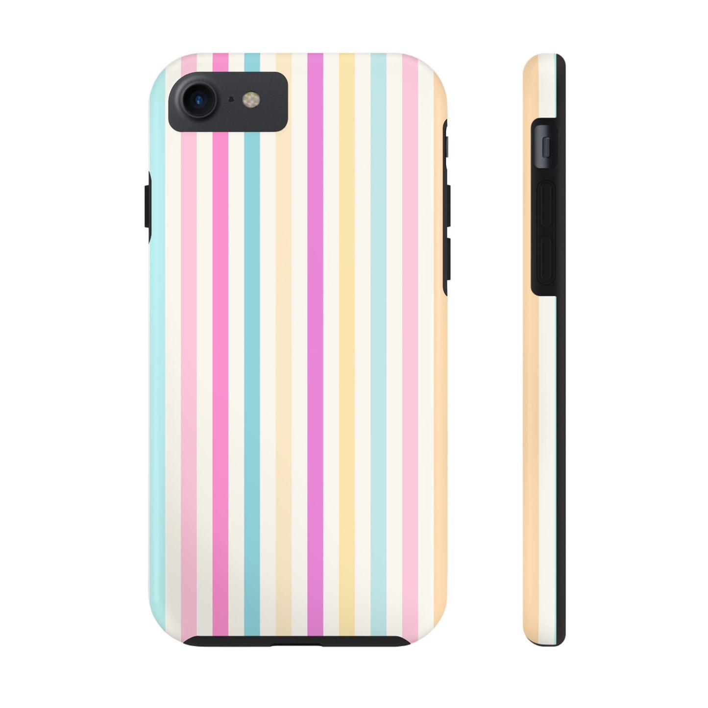 Pastel Candy Stripes Phone Cases