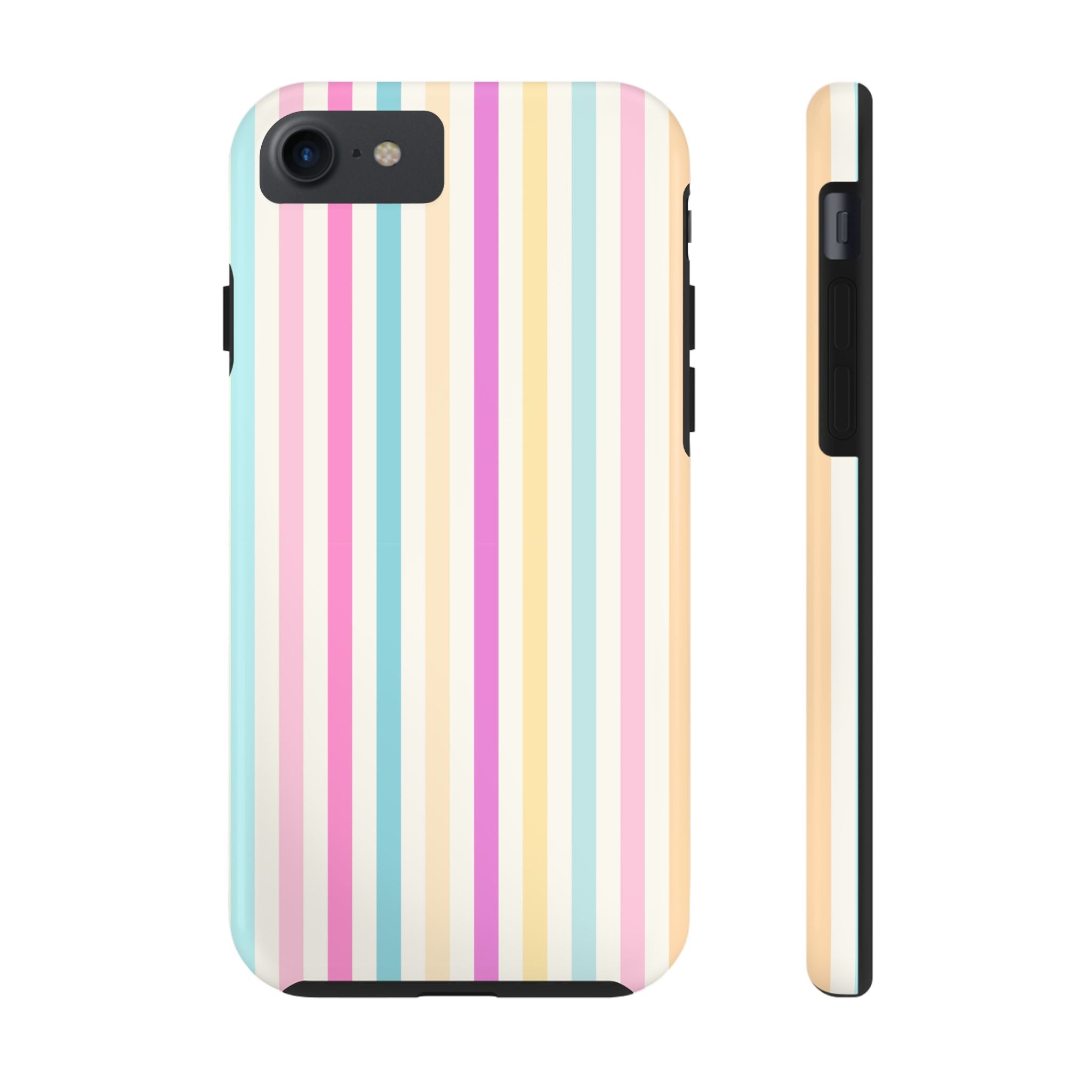 Pastel Candy Stripes Phone Cases (Apple & Android)