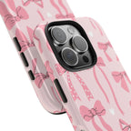 Pink Bow Ribbons Phone Case (Apple & Android) - Pink Sweetheart