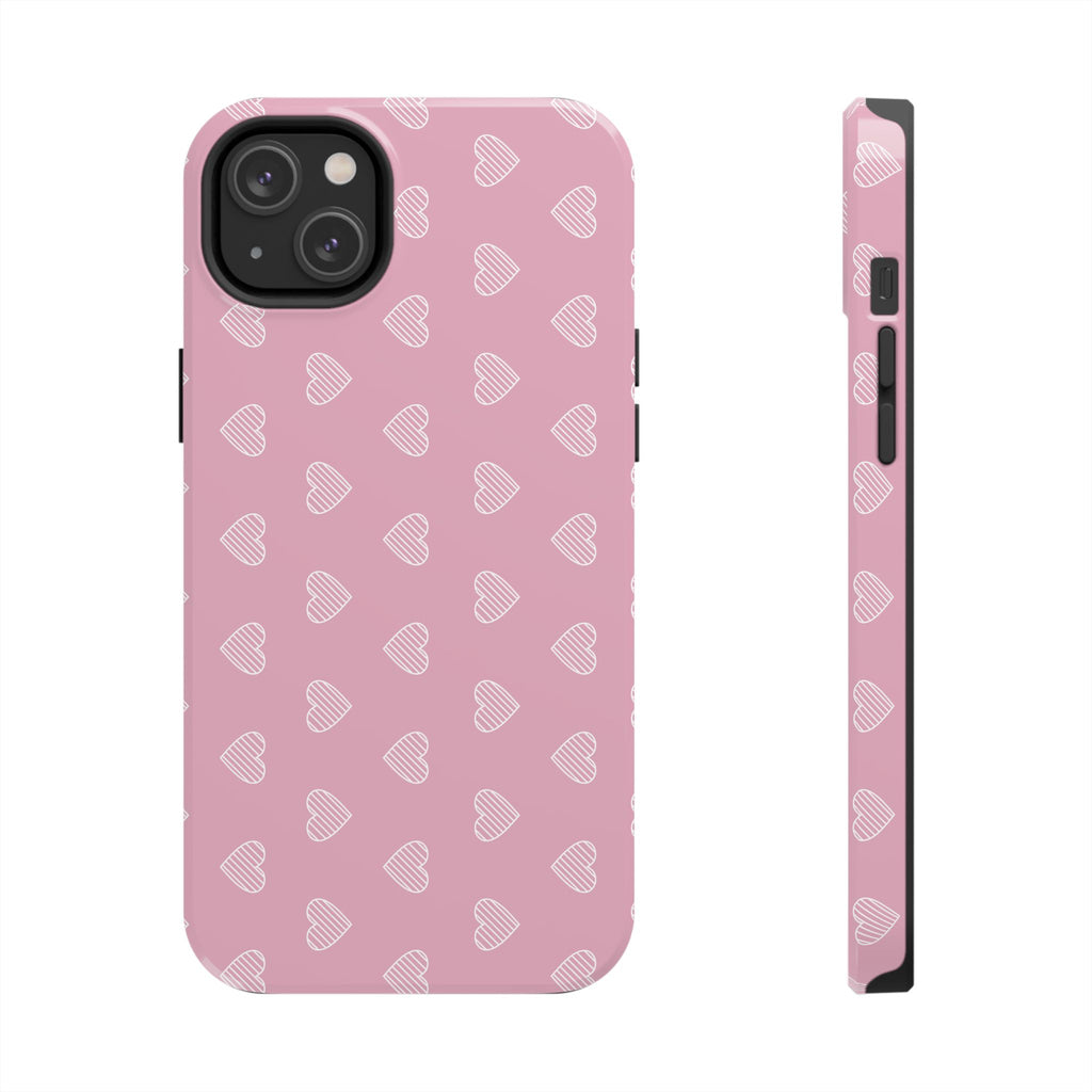 Infinite Pink Hearts Phone Case (Apple & Android)
