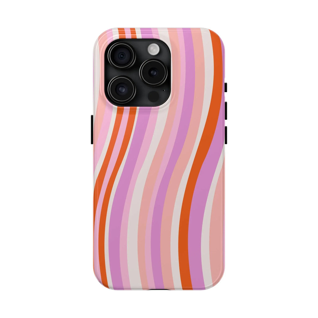 Wave Nostalgia Phone Case (Apple & Android) - Pink Sweetheart