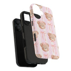 Cuddly Teddy Bear Phone Case (Apple & Android) - Pink Sweetheart