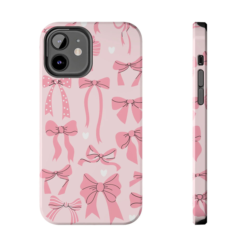 Pink Bow Ribbons Phone Case (Apple & Android) - Pink Sweetheart
