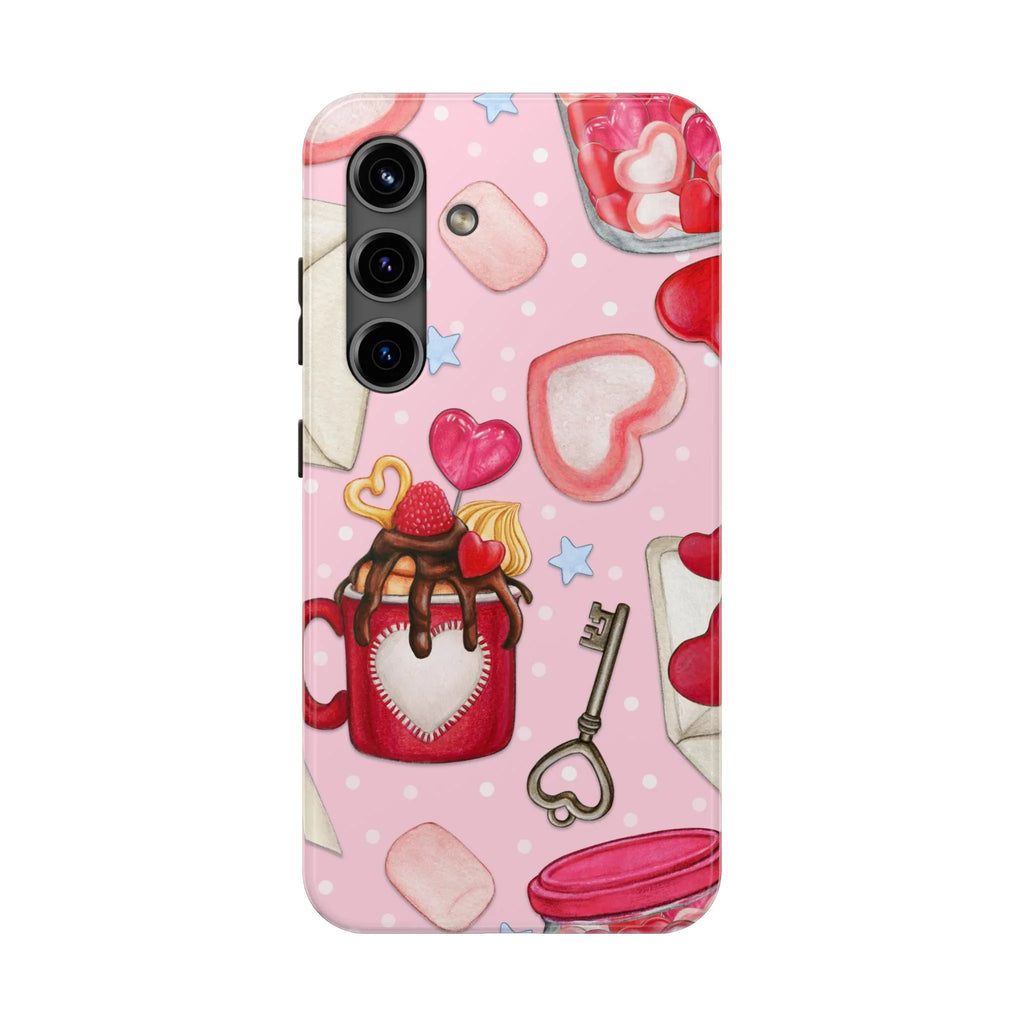 Goodies for My Sweetheart Phone Case (Apple & Android) - Pink Sweetheart