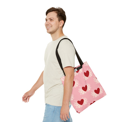 Valentine Hearts Tote Bag