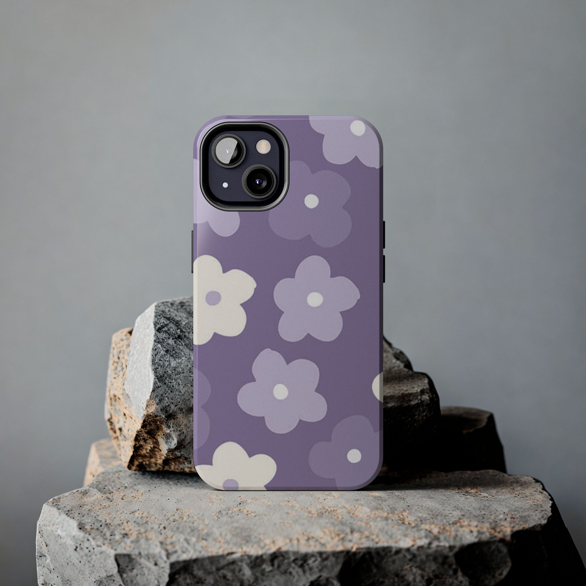 Pastel Purple Flowers Phone Case (Apple & Android)